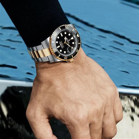 rolex yellow gold deepsea|Rolex deepsea on wrist.